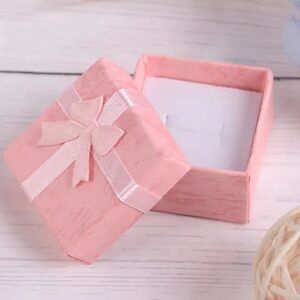 10PCS Pink Mini Ring Jewelry Organizer Boxes